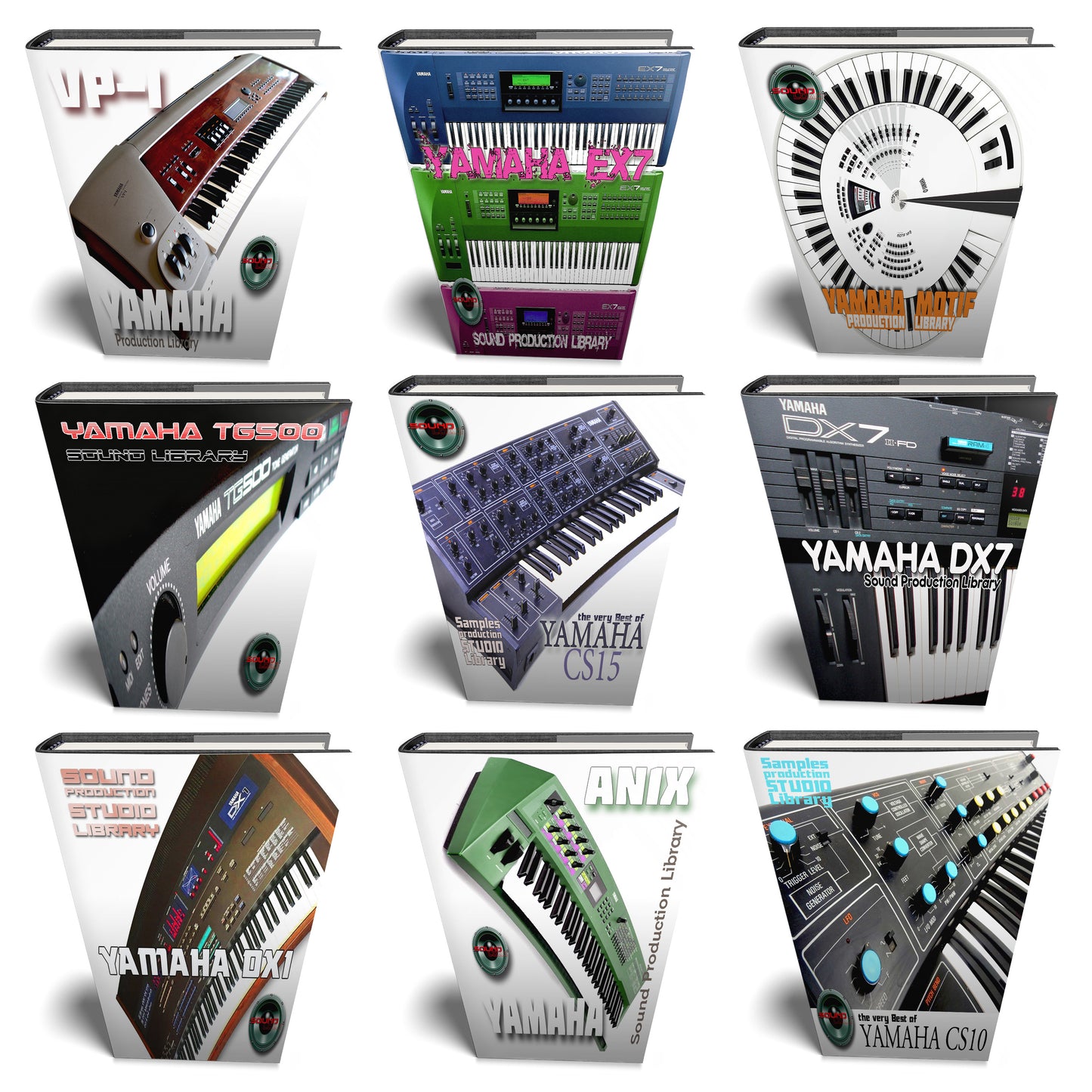 YAMAHA Analog vs Digital MEGA Bundle - 9 Large original WAVE Samples/Loops Libraries