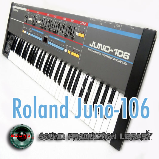 Roland Juno-106 - The KING of analog - Large Original WAVE Studio Samples/Loops Library