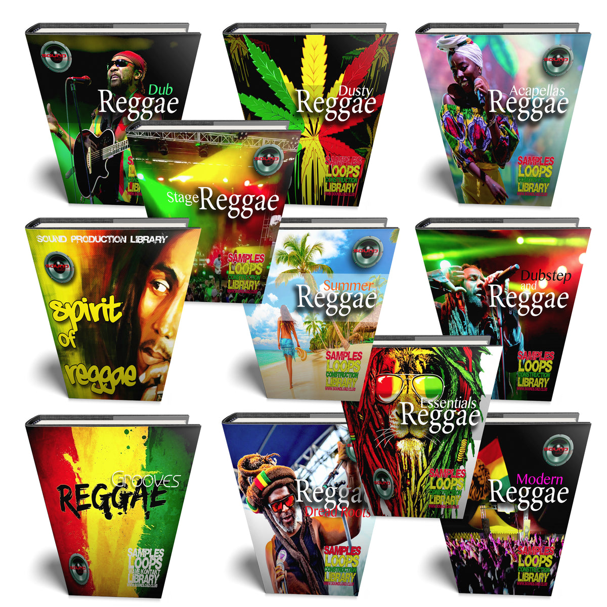 Reggae MEGA Bundle - 11 Large Essential WAVE Samples/Loop Studio Libra ...