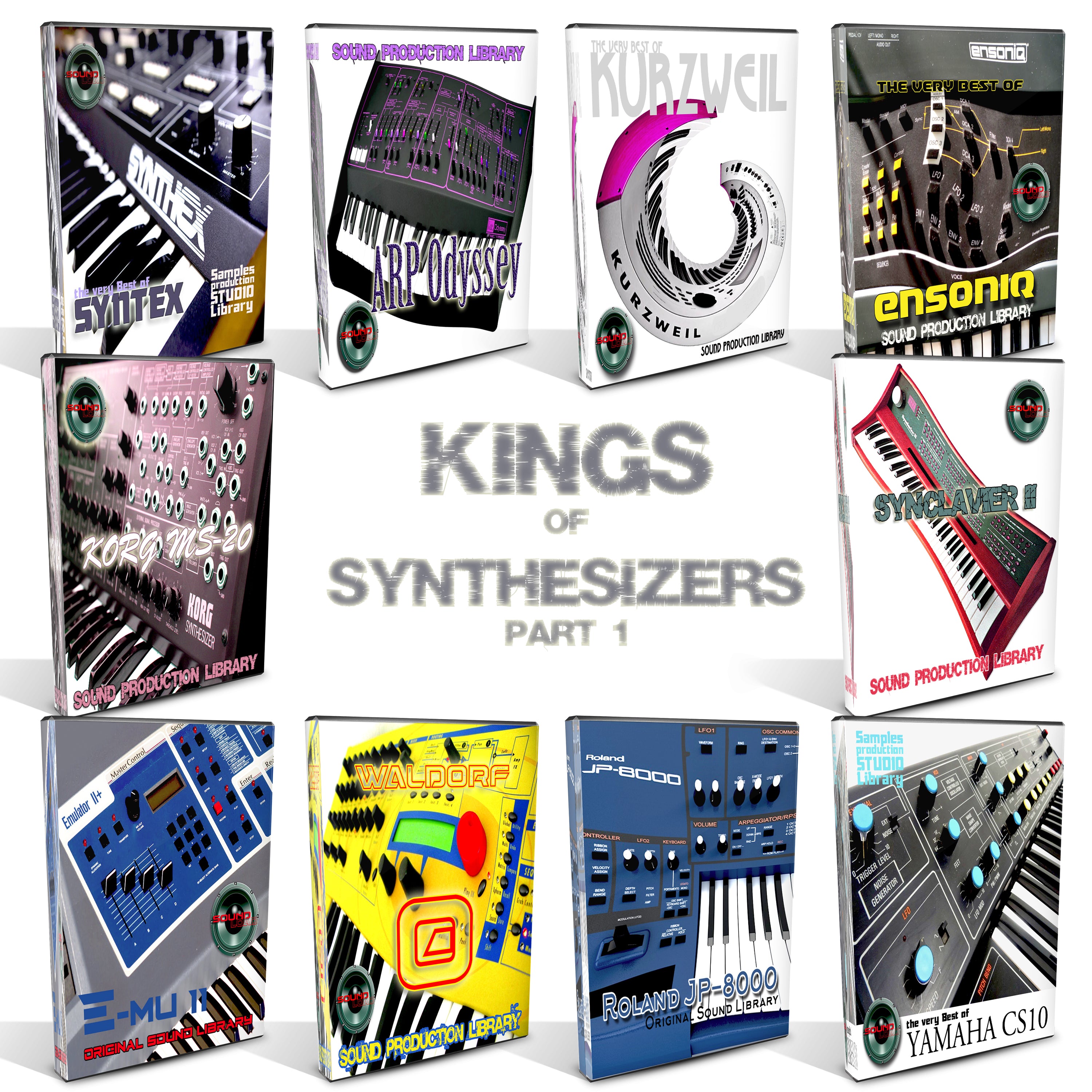 KINGS of Synths MEGA Bundle part 1 - 10 Large Original Samples/Loop Li ...
