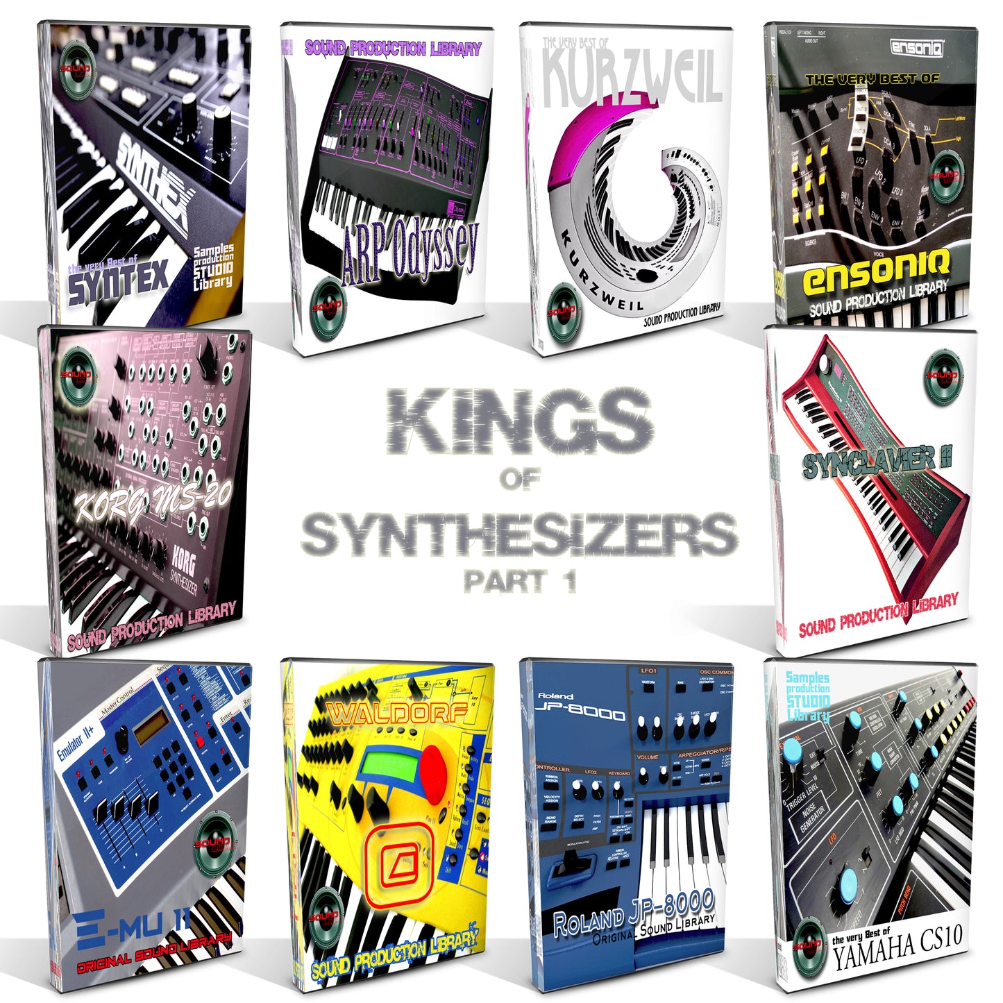 KINGS of Synths MEGA Bundle part 1 - 10 Large Original Samples/Loop Libraries