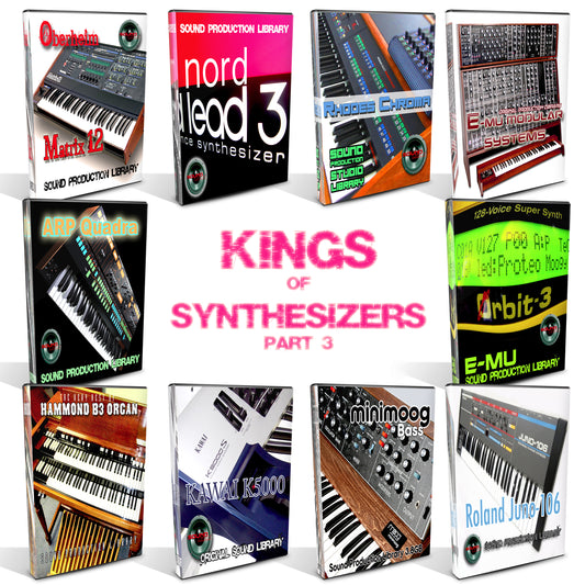 KINGS of Synths MEGA Bundle part 3 - 10 Large Original Samples/Loop Libraries