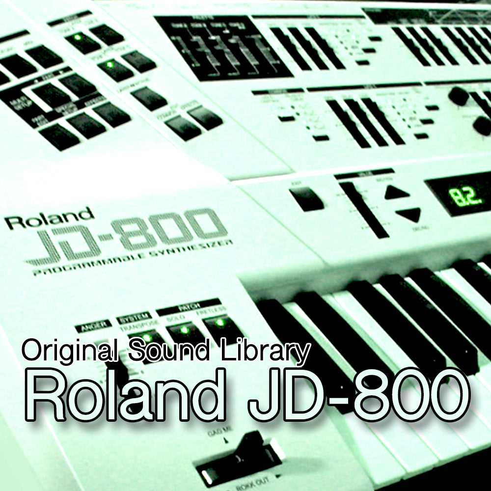 Roland JD-800 - Large original WAVE Samples/loops Studio Library