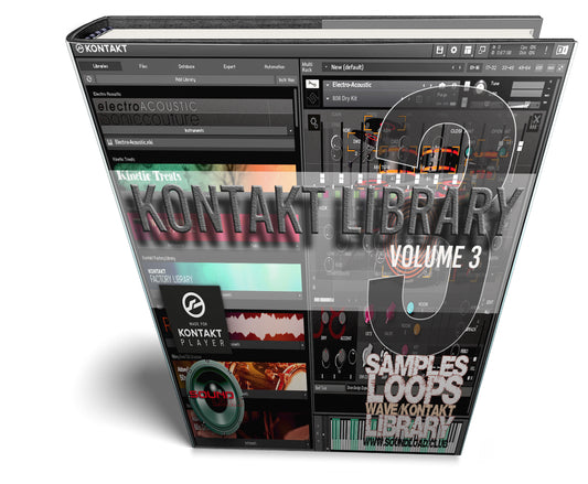 KONTAKT Library (Vol 3) - Large Essential Samples/Loops Library 10GB for Free Kontakt Player (Any DAW, PC/Mac)