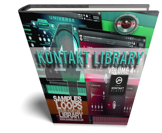 KONTAKT Library (Vol 4) - Large Essential Samples/Loops Library 10GB for Free Kontakt Player (Any DAW, PC/Mac)