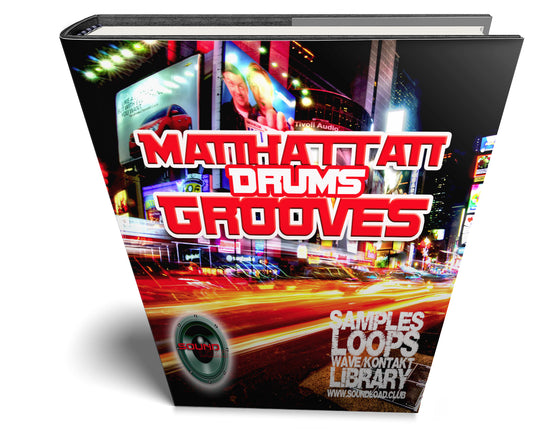 Manhattan Drums Grooves - Large Original WAVE Samples/Loops Studio Library