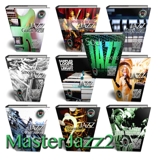 Master Jazz MEGA Bundle 2 - 10 Large Essential WAVE Samples/Loop Studio Libraries