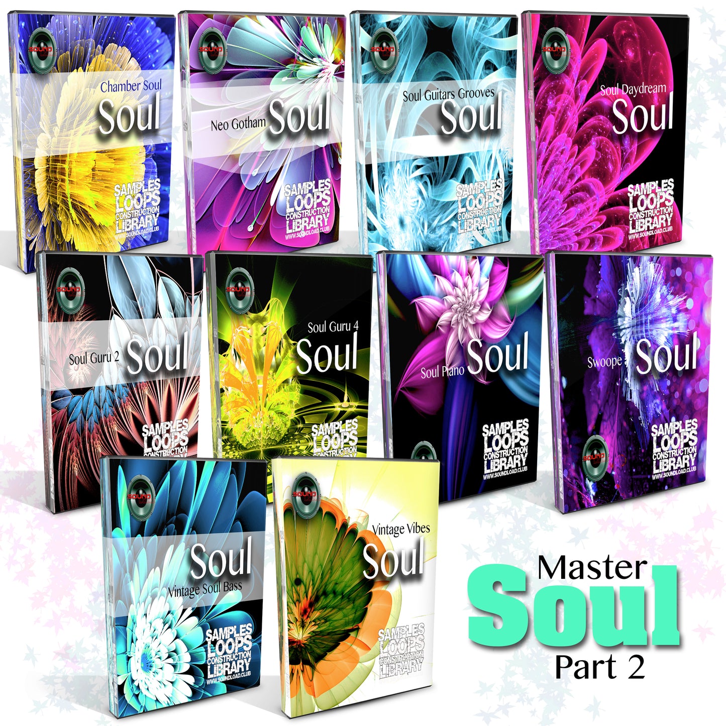 SOUL Master MEGA Bundle Part 2 - 10 Large Essential WAVE Samples/Loop Studio Libraries