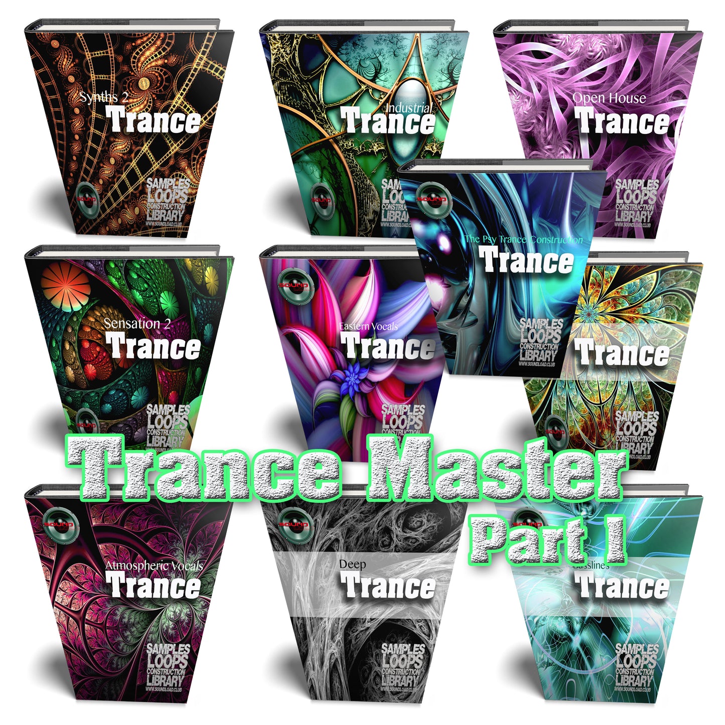 Trance Master MEGA Bundle 1 - 10 Large Essential WAVE Samples/Loop Studio Libraries