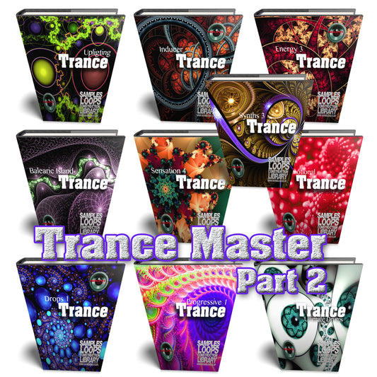 Trance Master MEGA Bundle 2 - 10 Large Essential WAVE Samples/Loop Studio Libraries