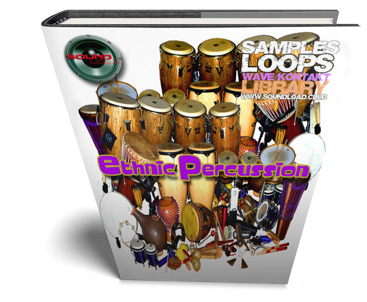 ETHNIC PERCUSSION - Large Authentic Essential WAVE Samples/Loops Studio Library