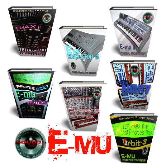 E-mu the very BEST - MEGA Bundle - 7 Large Original WAVE Samples/Loop Studio Libraries