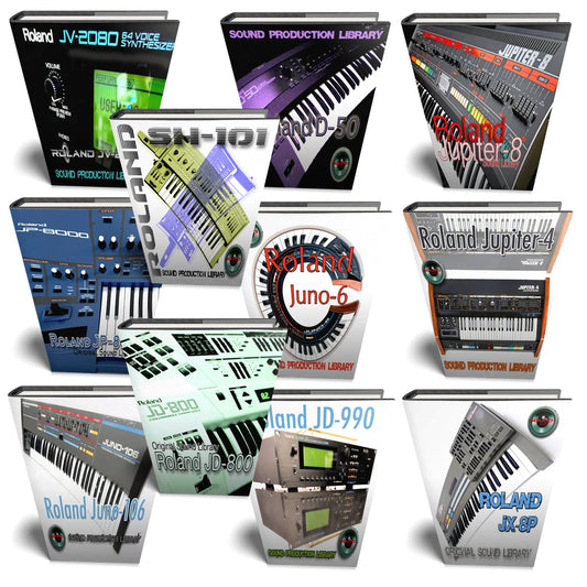 Roland Classic MEGA Bundle - 11 Large WAVE samples/loop Studio Libraries